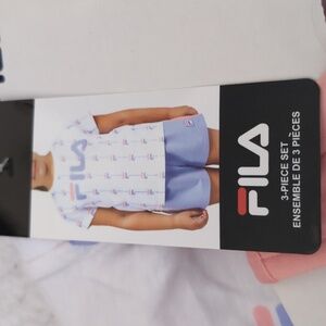 2T: FILA 3pcs set: T-shirt and Tank Top Shirt Set